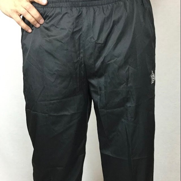 Admiral sports truck pants black elastic waistband and drawstring straight cut - Picture 2 of 11